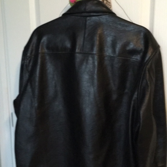 A/X Armani Exchange Leather Jacket L/XL - Picture 5 of 8